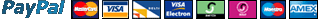 Bayleyknife accepts payments by most major credit cards using PayPal